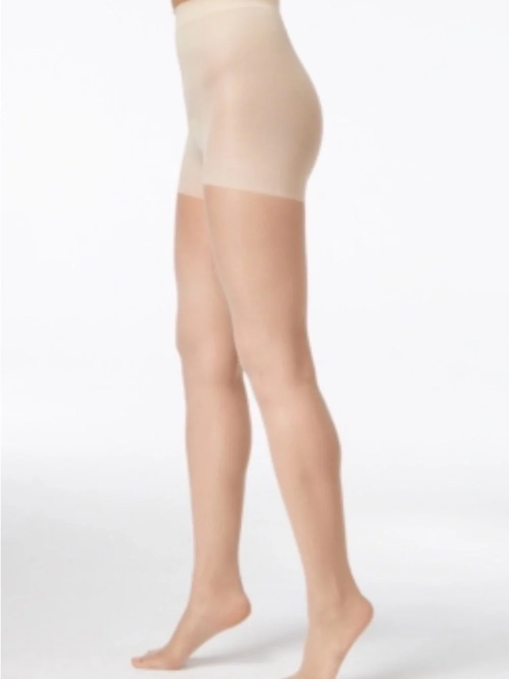 Hanes Silk Reflections Silk Sheer Size IJ Control Top Sheer Toe “Barely Black”